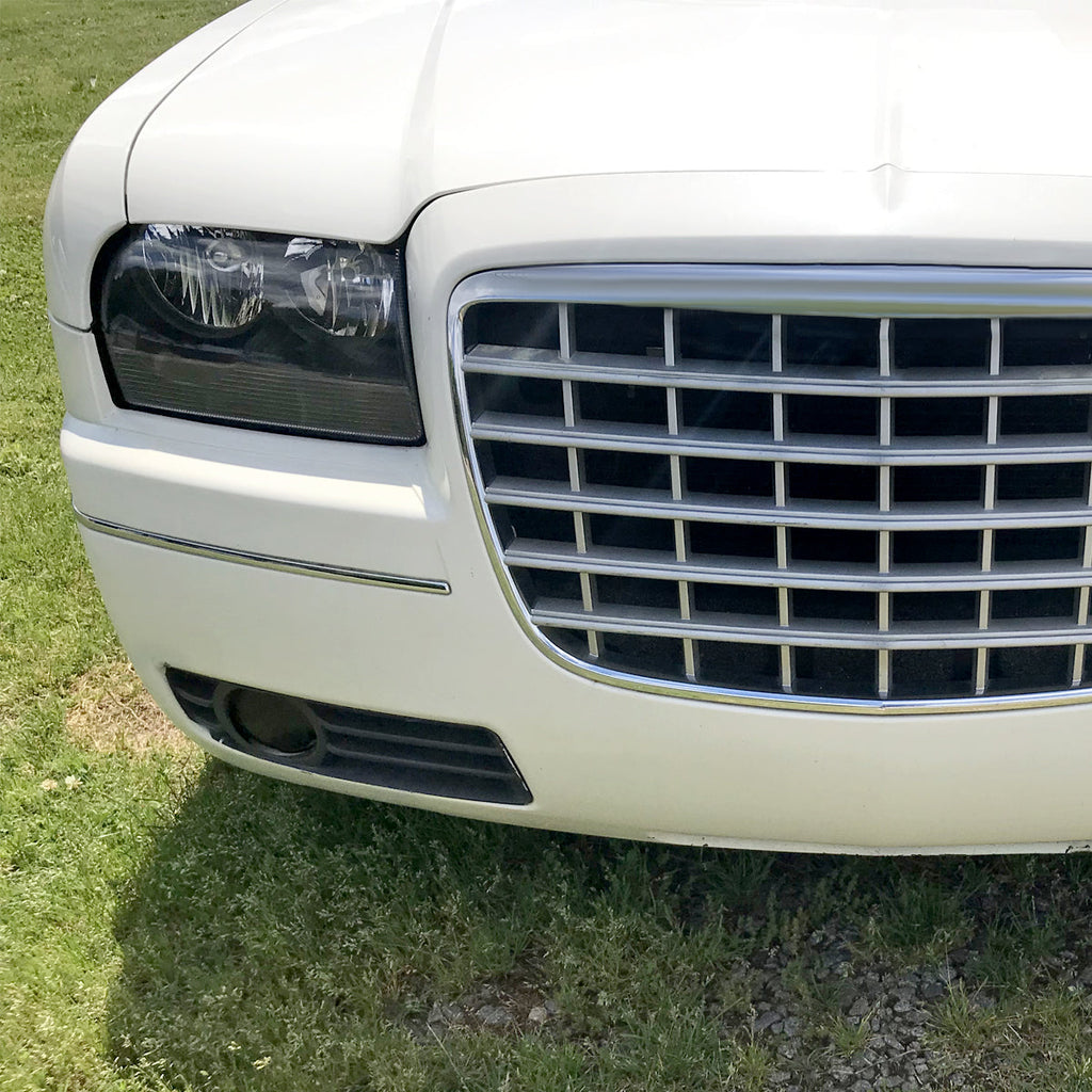 2005-2010 Chrysler 300 Factory Style Headlights (Matte Black Housing / Clear Lens)