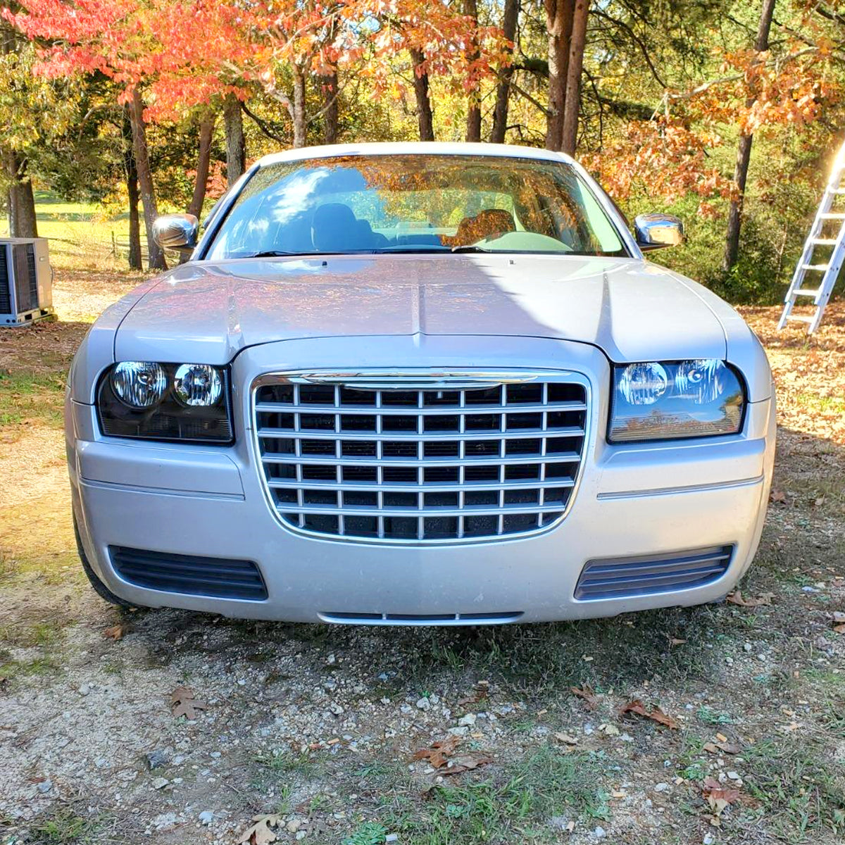 2005-2010 Chrysler 300 Factory Style Headlights (Matte Black Housing / Clear Lens)