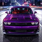 2008-2014 Dodge Challenger Factory Style Replacement Headlights (Chrome Housing / Clear Lens)