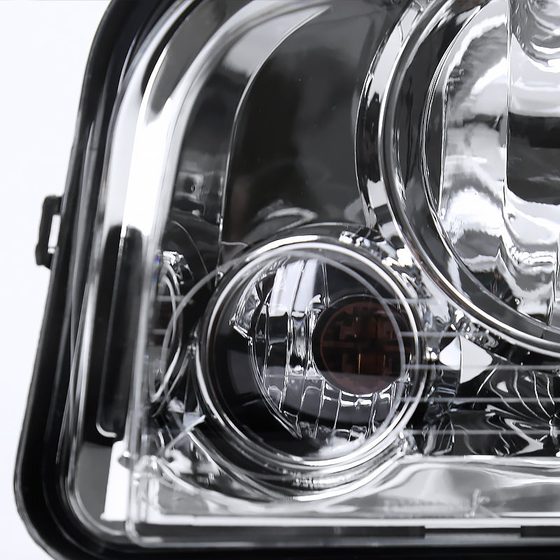 2006-2010 Dodge Charger LX Factory Style Headlights (Chrome Housing / Clear Lens)
