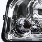 2006-2010 Dodge Charger LX Factory Style Headlights (Chrome Housing / Clear Lens)