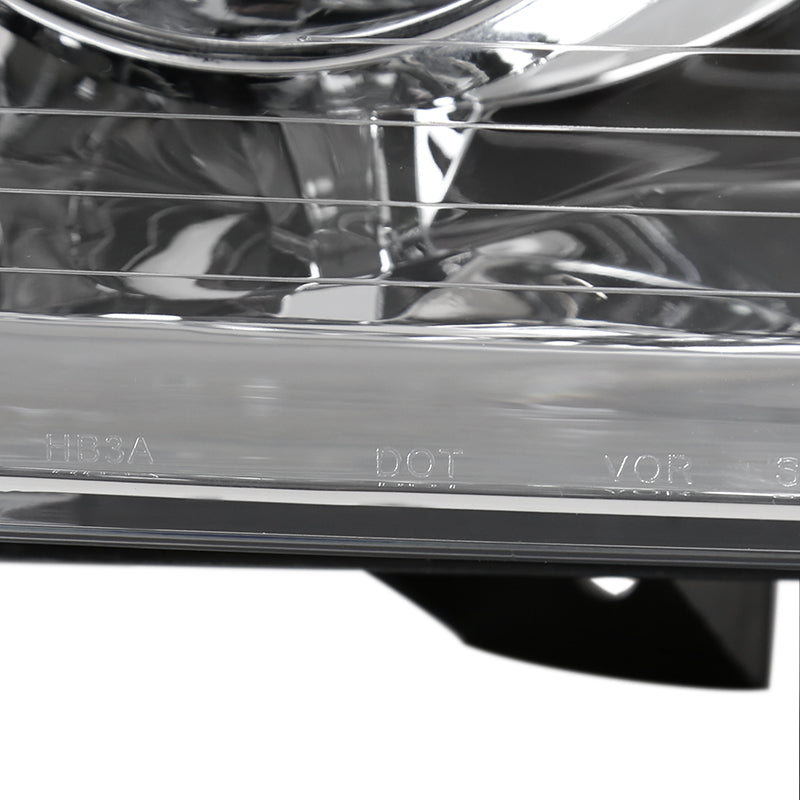 2006-2010 Dodge Charger LX Factory Style Headlights (Chrome Housing / Clear Lens)