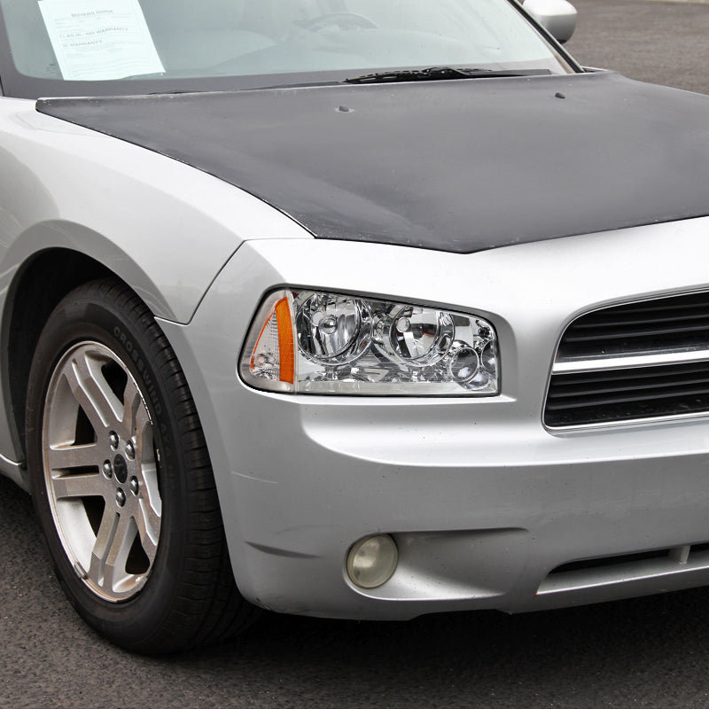 2006-2010 Dodge Charger LX Factory Style Headlights (Chrome Housing / Clear Lens)