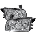 2006-2010 Dodge Charger LX Factory Style Headlights (Chrome Housing / Clear Lens)