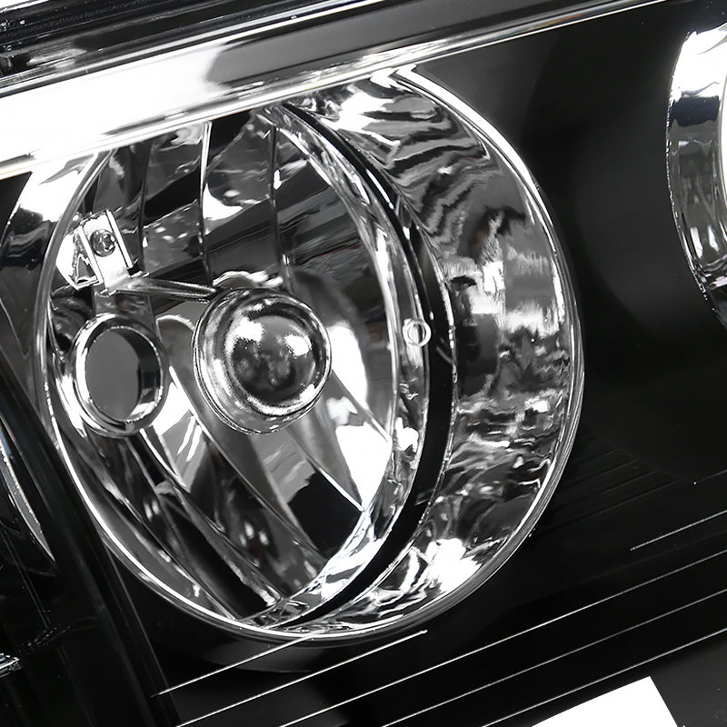 2006-2010 Dodge Charger LX Factory Style Headlights (Matte Black Housing / Clear Lens)