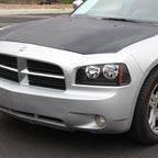 2006-2010 Dodge Charger LX Factory Style Headlights (Matte Black Housing / Clear Lens)