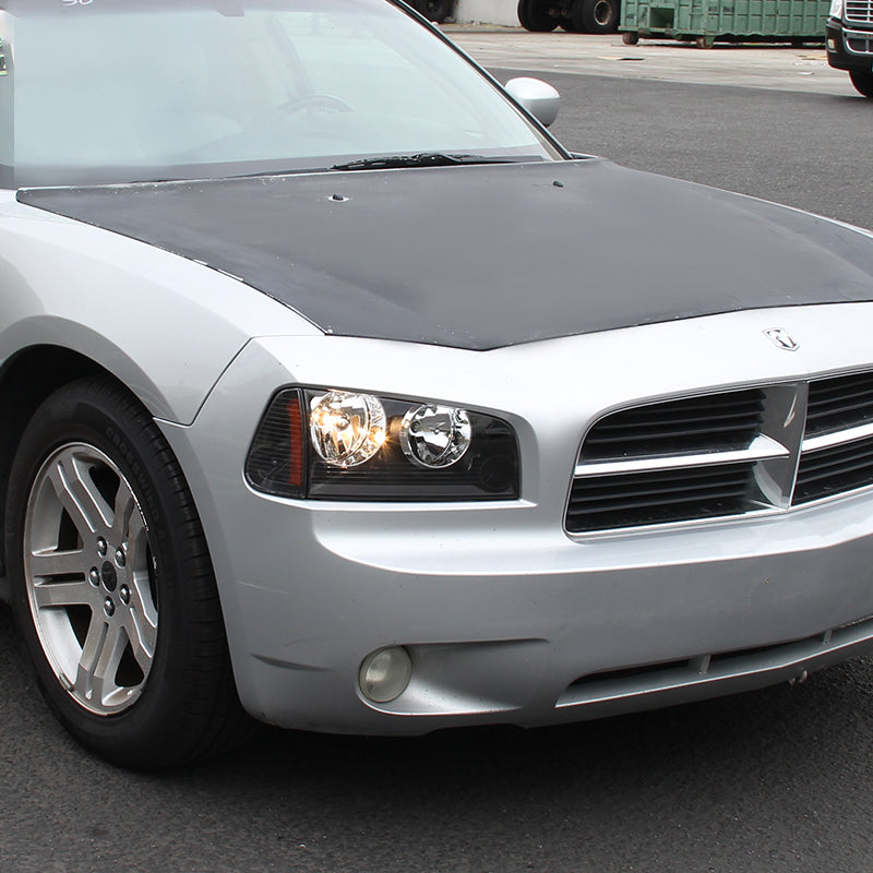 2006-2010 Dodge Charger LX Factory Style Headlights (Matte Black Housing / Clear Lens)