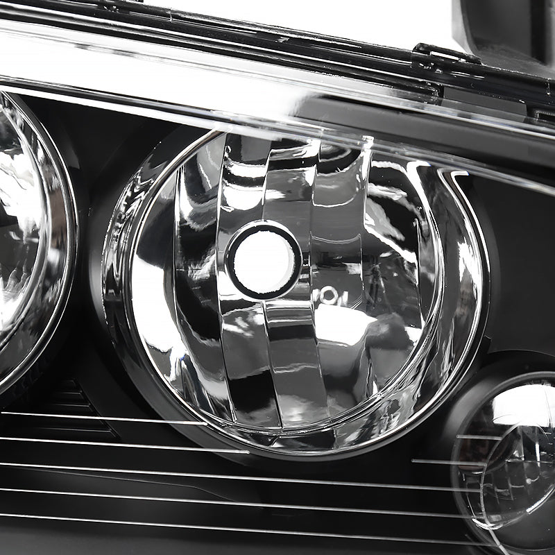 2006-2010 Dodge Charger LX Factory Style Headlights (Matte Black Housing / Clear Lens)