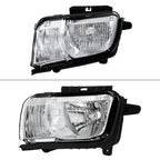 2010-2013 Chevrolet Camaro 5th Gen Factory Style Halogen Headlights (Chrome Housing / Clear Lens)