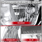 2010-2013 Chevrolet Camaro 5th Gen Factory Style Halogen Headlights (Chrome Housing / Clear Lens)