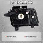 2010-2013 Chevrolet Camaro 5th Gen Factory Style Halogen Headlights (Matte Black Housing / Clear Lens)