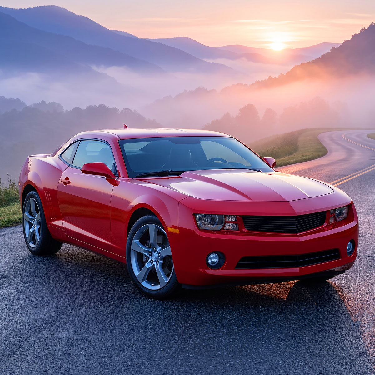 2010-2013 Chevrolet Camaro 5th Gen Factory Style Halogen Headlights (Matte Black Housing / Clear Lens)