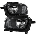 2010-2013 Chevrolet Camaro 5th Gen Factory Style Halogen Headlights (Matte Black Housing / Clear Lens)