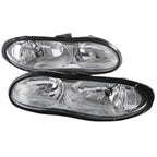 1998-2002 Chevrolet Camaro 4th Gen Factory Style Headlights (Chrome Housing / Clear Lens)