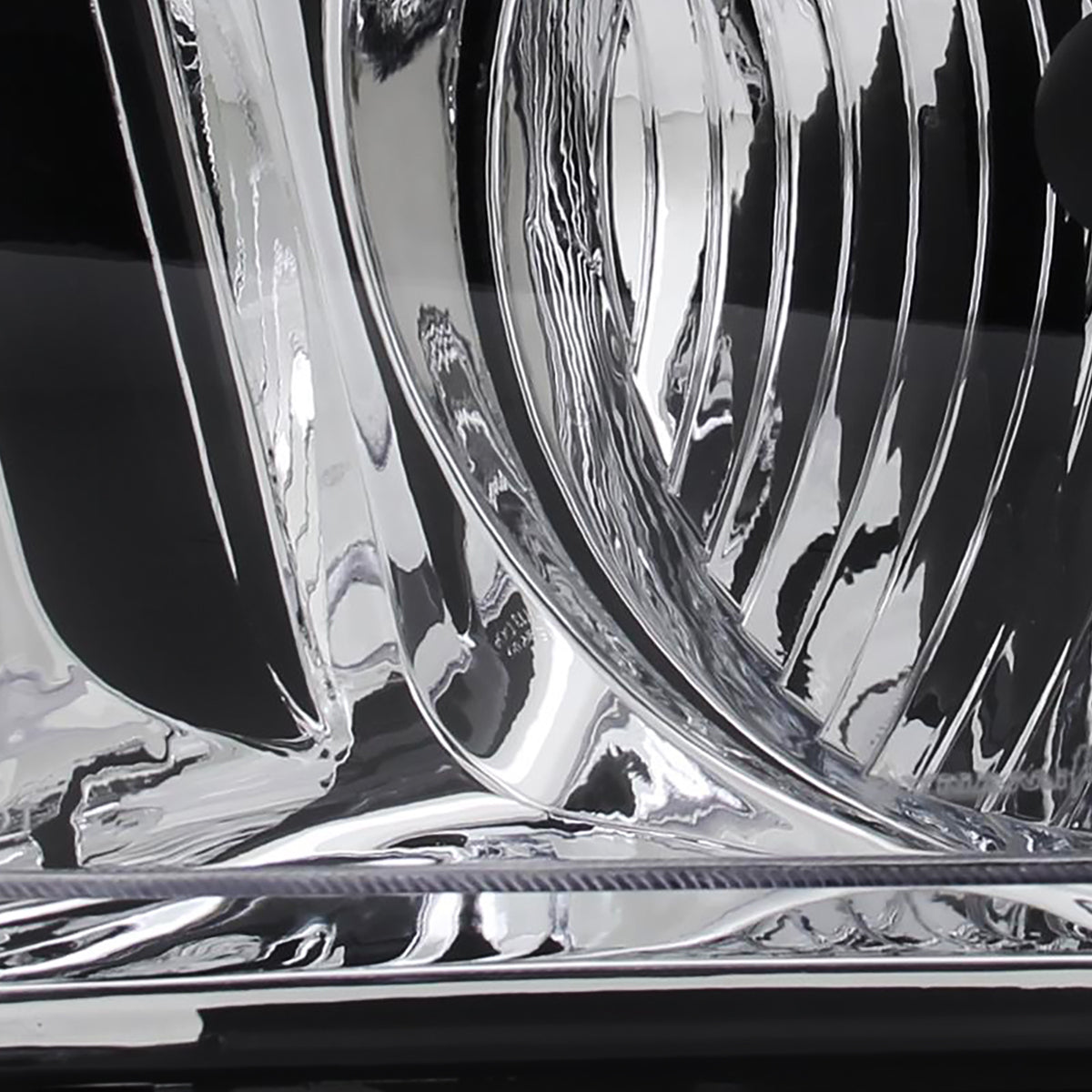 2005-2009 Ford Mustang S197 Factory Style Headlights (Chrome Housing / Clear Lens)
