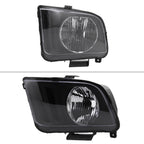 2005-2009 Ford Mustang S197 Factory Style Headlights (Matte Black Housing / Clear Lens)