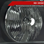 2005-2009 Ford Mustang S197 Factory Style Headlights (Matte Black Housing / Light Smoked Lens)
