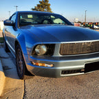 2005-2009 Ford Mustang S197 Factory Style Headlights (Matte Black Housing / Light Smoked Lens)