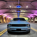 2005-2009 Ford Mustang S197 Factory Style Headlights (Matte Black Housing / Light Smoked Lens)