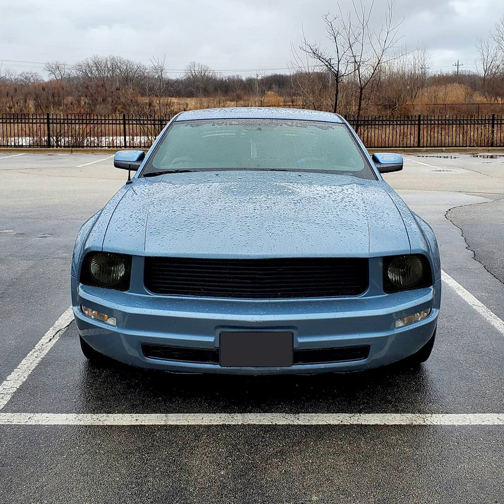 2005-2009 Ford Mustang S197 Factory Style Headlights (Black Housing / Smoked Lens)