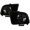 2005-2009 Ford Mustang S197 Factory Style Headlights (Black Housing / Smoked Lens)