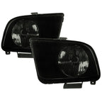 2005-2009 Ford Mustang S197 Factory Style Headlights (Black Housing / Smoked Lens)
