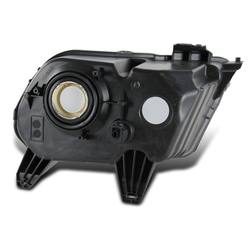 2010-2014 Ford Mustang S197 Factory Style Headlights (Black Housing / Smoked Lens)