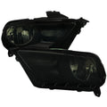 2010-2014 Ford Mustang S197 Factory Style Headlights (Black Housing / Smoked Lens)