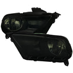 2010-2014 Ford Mustang S197 Factory Style Headlights (Black Housing / Smoked Lens)