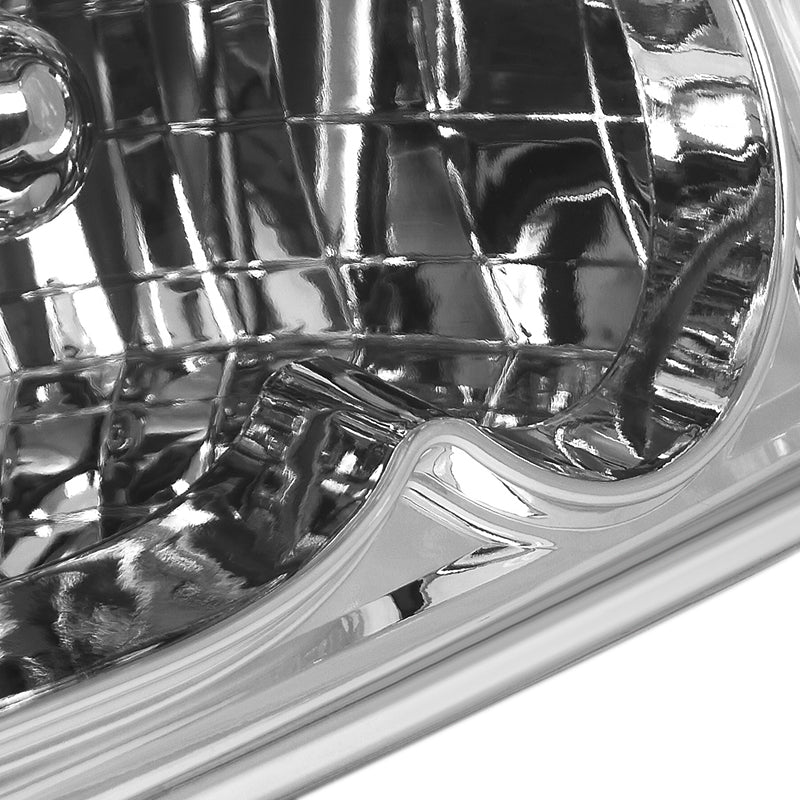 1994-1998 Ford Mustang SN95 Factory Style Headlights (Chrome Housing / Clear Lens)
