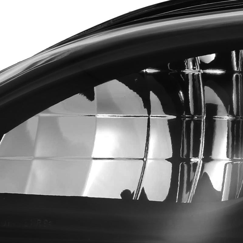 1994-1998 Ford Mustang SN95 Factory Style Headlights (Matte Black Housing / Clear Lens)