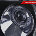2005-2010 Chrysler 300 Base/LX/Touring Projector Headlights (Glossy Black Housing / Smoked Lens)