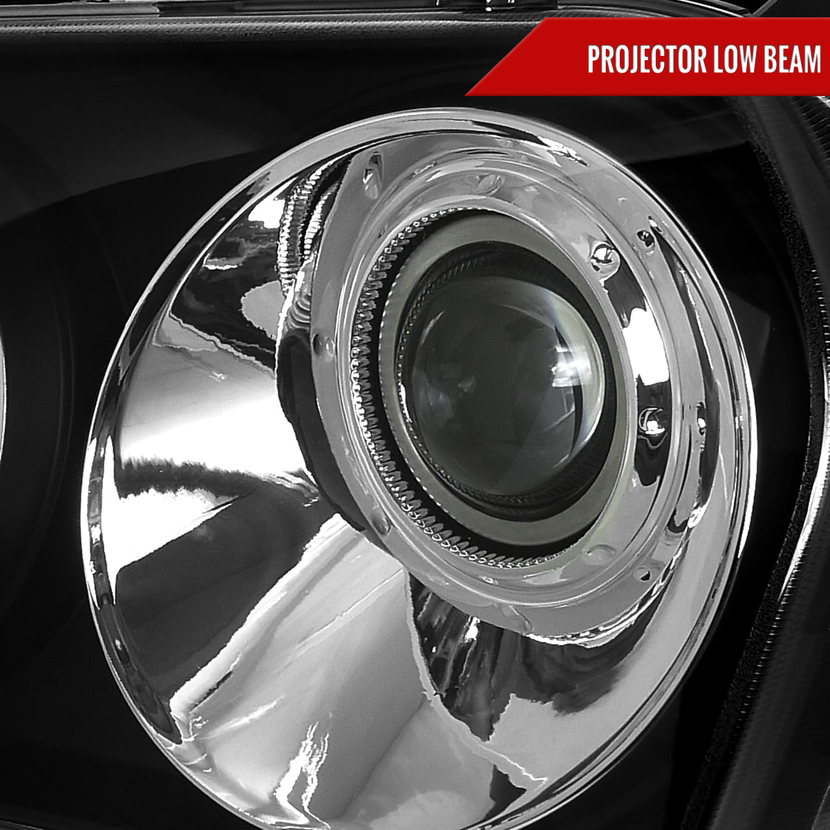 2005-2010 Chrysler 300 Base/LX/Touring Projector Headlights (Matte Black Housing / Clear Lens)