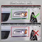 2011-2014 Chrysler 300 Projector Headlights LED DRL w/ White Turn Signal (Matte Black Housing / Clear Lens)