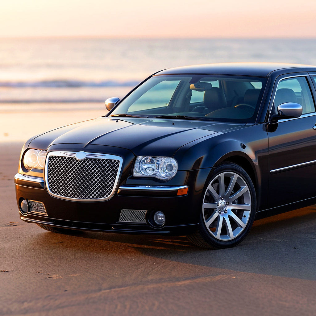 2005-2010 Chrysler 300 Factory Style Projector Headlights (Chrome Housing / Clear Lens)