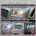 2005-2010 Chrysler 300 Factory Style Projector Headlights (Chrome Housing / Clear Lens)