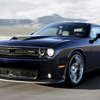 2008-2014 Dodge Challenger Dual LED Halo D2H Xenon Projector Headlights w/ Sequential Turn Signals (Black Housing / Clear Lens)