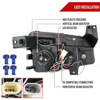 2005-2010 Dodge Charger LX Dual Halo Projector Headlights (Chrome Housing / Clear Lens)