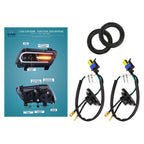2011-2014 Dodge Charger LD D2H Xenon Projector Headlights w/ LED C Strip & Sequential LED Turn Signal Lights (Black Housing / Clear Lens)