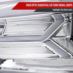 2015-2023 Dodge Charger LD LED Strip Projector Headlights w/ LED Sequential Turn Signal (Chrome Housing / Clear Lens)
