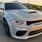 2015-2023 Dodge Charger LD LED Strip Projector Headlights w/ LED Sequential Turn Signal (Chrome Housing / Clear Lens)