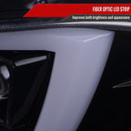 2015-2023 Dodge Charger LD LED Strip Projector Headlights w/ LED Sequential Turn Signal (Chrome Housing / Smoked Lens)