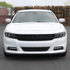 2015-2023 Dodge Charger LD LED Strip Projector Headlights w/ LED Sequential Turn Signal (Matte Black Housing / Clear Lens)