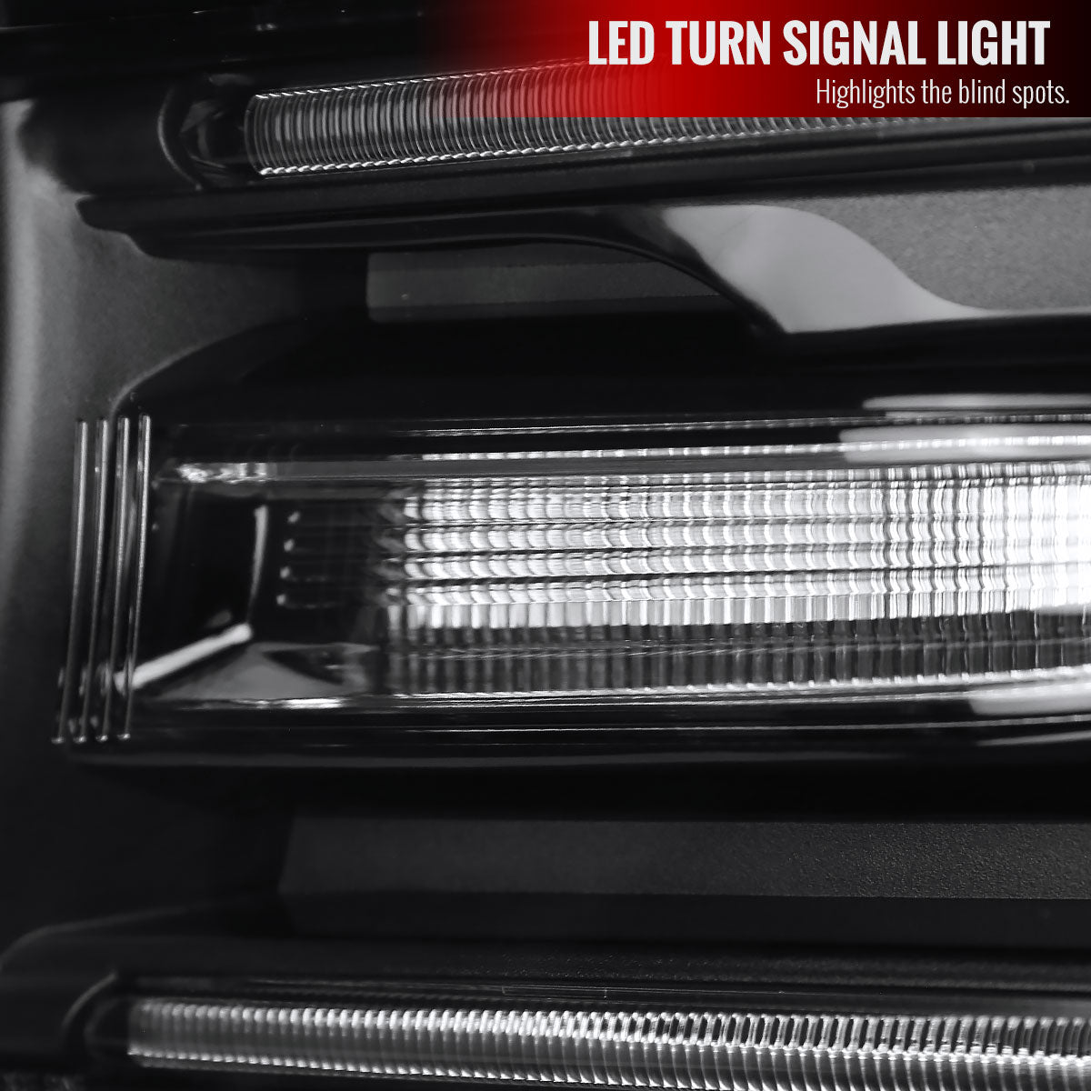 2015-2020 Dodge Charger LD Projector Headlights w/ LED C Strip & LED Turn Signal Lights (Black Housing / Clear Lens)
