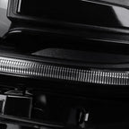 2015-2020 Dodge Charger LD Projector Headlights w/ LED C Strip & LED Turn Signal Lights (Black Housing / Clear Lens)