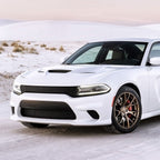 2015-2020 Dodge Charger LD Projector Headlights w/ LED C Strip & LED Turn Signal Lights (Black Housing / Clear Lens)