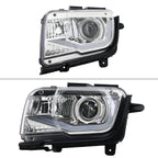 2010-2013 Chevrolet Camaro 5th Gen LED Bar Projector Headlights (Chrome Housing / Clear Lens)