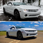 2010-2013 Chevrolet Camaro 5th Gen LED Bar Projector Headlights (Chrome Housing / Clear Lens)