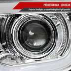 2010-2013 Chevrolet Camaro 5th Gen LED Bar Projector Headlights (Chrome Housing / Clear Lens)