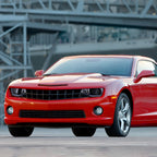 2010-2013 Chevrolet Camaro 5th Gen LED Bar Projector Headlights (Glossy Black Housing / Smoked Lens)